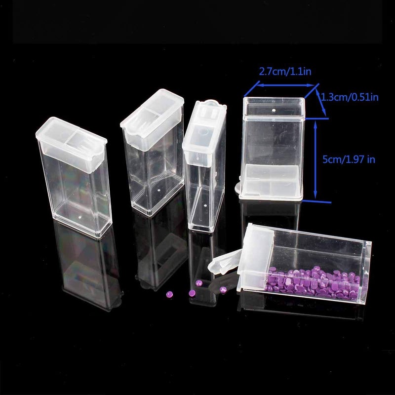 Eiito Diamond Painting Accessories Storage Boxes,5d Diamond Embroidery Beads Art Kits Case Container,(64Grids) (white) - Image 5